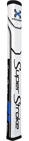 Super Stroke Unisex-Erwachsene Traxion Flatso Golf-Puttergriff, Rot/Weiß/Blau, 1.0