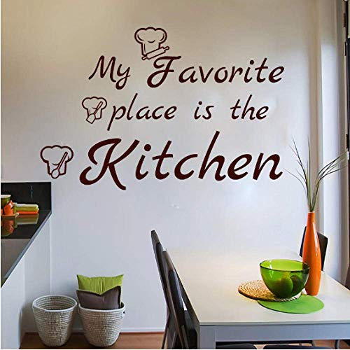 Mein Lieblingsplatz Ist Küche Wandtattoo Kochmütze Abnehmbare Kunst Vinyl Home Dekoration Wandaufkleber Kunst Wandbild 45Cmx28Cm