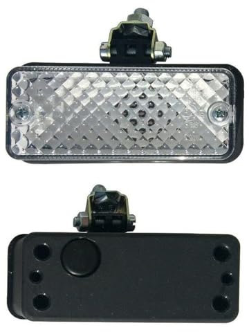 MelTruck 2x Rückfahrleuchte Rückfahrscheinwerfer 110x48x70 Gelenkhalter E20 SET mit Glühbirnen 12V