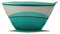 TUPPERWARE Saladier Service 4,6 L turquoise / vert