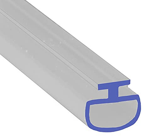 Soft Flexible Rubber Shower Seal | for Bi Folding Doors & Shower Screens | Fits Into Channel | BIF068 (2 Metre)