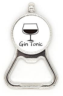 Outline of Gin Tonic Metal Beer Bottle Cap Opener Duty Stainless Steel