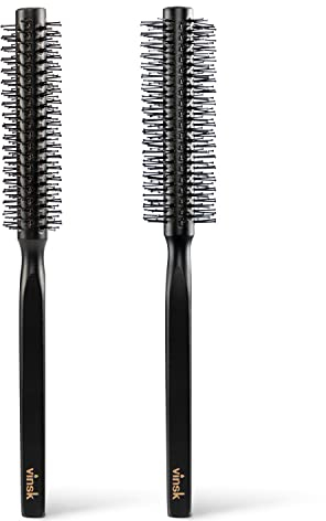 vinsk® Bartbürste S | Rundbrüste für Bart und Haare | Haarbürste klein rund mit 152 Borsten | ideale [Bartstyling] Bürste für Herren Männer | Styling Bart Bürste mit edlem Holz ansehen