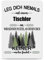 PR Print Royal Berufe Blech-Schild - Leg Dich Niemals mit einem Tischler an - Lustiges Geschenk Büro, Job, Arbeit, Kollegen, Freunde, Metall-Poster - Querformat A6