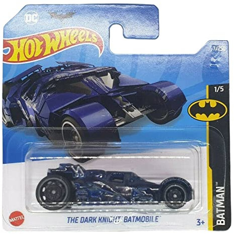 Hot Wheels - The Dark Knight Batmobile - Batman 1/5 - HCX94 - Short Card - TH Treasure Hunt - Tumbler - DC - Mattel 2022