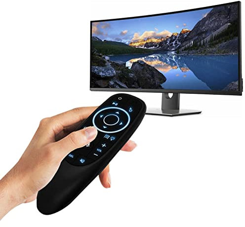 YYID Mando a distancia inalámbrico por voz G10S PRO | aprendizaje IR inalámbrico 2.4G | Mini ratón con entrada voz con retroiluminación incorporada caja/mini PC