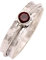 Goyal Jewels Granat Edelstein Silber Ring Massiv 925 Sterling Silber Spinner Meditation Ring Alle Größen Männer Frauen Ring Geschenkartikel Aussage Handgemachter Schmuck GESR152 (62 (19.7))