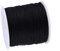 Fil Nylon pour Bracelet 100 m x 0.8 mm Cordon Satin de Soie Cordon Bracelet Coulissant, Fil pour Tisser des Colliers, Bracelet, Perle, Bijoux, nœud Chinois,Fabrication de Bijoux (Noir)