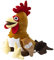 BANDAI La Granja de Zenón Super Peluches Musicales Gallo Bartolito