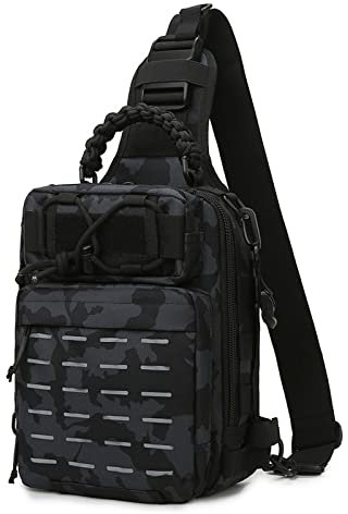 Doorslay Fishing Backpack with Rod Holder - Tackle Storage Sling Bag