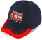 fiebig Kappe mit Stickerei | Baseballcap mit Aufnäher | Kinder Baseballkappe mit Klettverschluss (53, Rot)
