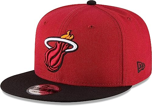 New Era NBA 2-Tone 9FIFTY Adjustable Snapback Hat Cap One Size Fits All, Miami Heat, Einheitsgr��e