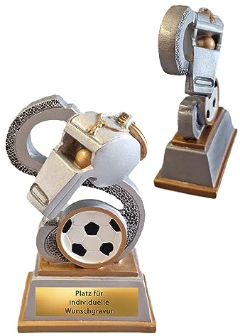 eberin · Schiedsrichter Pokal · Schiri Ehrung · Referee Auszeichnung · Unparteiischer · Fußball Schiedsrichterpfeife · Pfeife Pokal mit Wunschtext