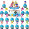Tortendeko Geburtstag Cupcake topper hai 31 Stück Kinder Geburtstags Dekoration Ozean Thema Torten Dekoration hai Geburtstag Party Supplies Für Kinderparty Deko