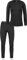 normani Damen Merino Unterwäsche-Set Garnitur (Langarmshirt Unterhemd und Unterhose) 100% Merinowolle Thermounterwäsche Ski-Funktionsunterwäsche Farbe Anthrazit Größe L