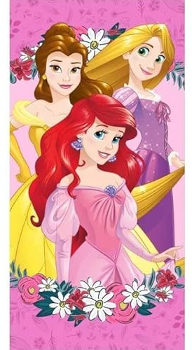 arlis Strandtuch oder Badetuch, 70 x 140 cm, aus Baumwolle (Strandtuch, Disney-Prinzessin)
