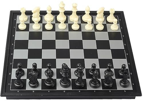 Cestamor Schachspiel Magnetisch - Schachbrett Schach Hochwertig Reiseschach für Erwachsene Kinder - Chess Board 24 * 24 Zentimeter