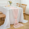 CHUQING Chiffon Tischläufer,Tischläufer Rosa,dünner Dekostoff Table Runner Hochzeit Organza Gaze Tischläufer,70 x 300 cm