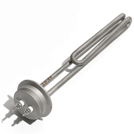 Élément chauffant pour l'eau Thermoplongeur Électrique À Bride De 2 Pouces, Diamètre Extérieur 64mm, 2,5 Kw/3,5 Kw, Élément Chauffant Incurvé En U For Brassage De L'eau Chauffage Efficace(A,2500W)
