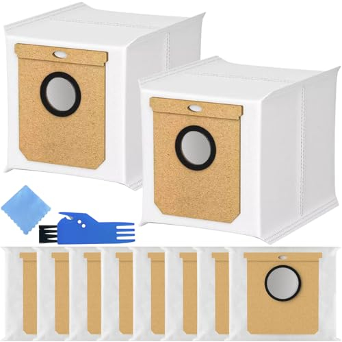 EATBALE Bolsa de Repuesto L50 para Eufy L50 L60 SES Hybrid, para Conga Home 10000, 8090 Ultra, 9090 AI, para Haier H9 + Robot Aspirador Estación de Auto Vaciado, 2.5L Bolsas de Polvo