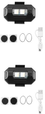 ABZEKH Drone Accessories Strobe For LED Warning Light For DJI Avata 2/Air 3/Mini 4 Pro For Mavic 3 Flash Turn Light For 7 Colors Signal Indicator Drone Accessories(2Pcs)