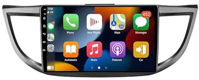 2 DIN Radio de Coche de 9 Pulgadas Soporte Carplay/Android Auto para Honda CRV CR-V 3 2012-2016 Pantalla Android 13 con GPS/Bluetooth/FM/RDS(U20 2+32G)