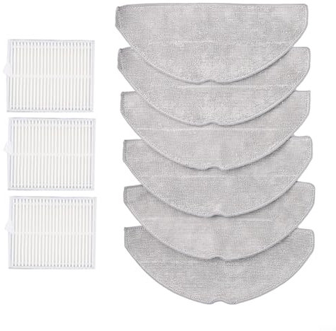 Zilimontt Kit de serpillère filtrante pour aspirateur, pièces de rechange pour aspirateur robot Honiture V8 Pro L20