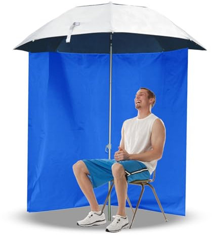Tela para sombrilla, tela de borde de sombrilla de pesca, tela de borde para sombrilla de playa, tienda de campaña envolvente para terraza, diseño de media circunferencia, tela impermeable para