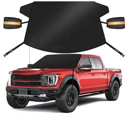 TZFVXL Frontscheibenabdeckung Auto für Dodge Journey Ram 1500 Ram Durango Freemont Journey Ram ES, Winter Auto Windschutzscheibe Abdeckung Scheibenabdeckung Gegen Schnee Frost Und Sonne Abdeckplane