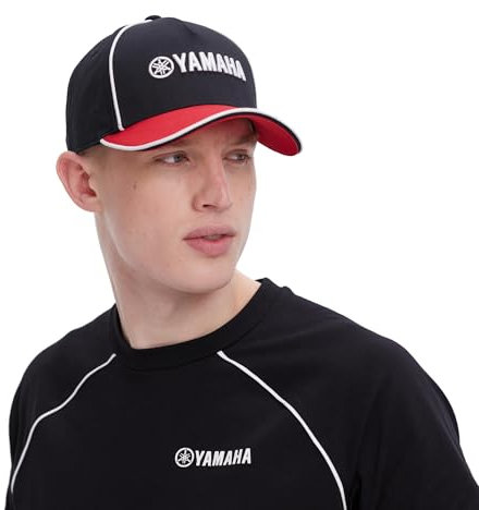 Yamaha Cap Kappe REVS für Erwachsene schwarz rot