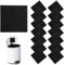 Große Kohlefilter 15 Stück, Aktivkohlefilter für Geruch Absorbierend, Biomülleimer Küche Aktivkohle Matte Filterwatte für Aquarium Katzentoilette Kompost Behälter, Geruchsfilter 12,7 x 12,7 x 0,8cm