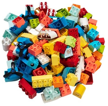Lego® DUPLO® pietre speciali – 120 blocchi colorati | forme e dimensioni miste, perfette per progetti di costruzione creativi