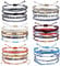 EUIOOVM 24 Stück Surfer Armband Stoffarmband Damen Stoff Handmade Armbänder Boho Armband Fußkettchen Verstellbare Freundschaftsarmband für Damen Herren