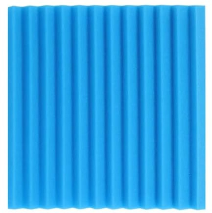 Selbstklebende Akustikschaum-Paneele Akustikschaumplatten Isolierung Schallschutz Schaumstoffplatte Dreieckige Rillen Schallabsorbierende Wandpaneele(Blue)