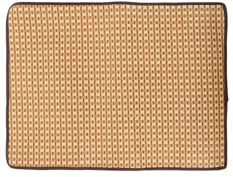 ERINGOGO Leichte und Kühlende Sommeratmosphäre Haustier Bodenmatte aus Pflanzenmaterial für Hunde und Katzen als Hundeschlafmatte und Welpen Kühlkissen