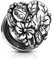 Flesh Tunnel Plug Edelstahl Herz Blume Blüte Maikäfer Ohr Piercing Ohrstecker Screw Fit silber 10 mm