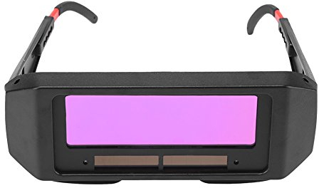 Solar Schweißbrille,Automatischer Verdunkelung LCD Schutzbrille mit Einstellbarem Linsenbein. Anti-glare beschlagfreie Schutzbrille für WIG/MIG Schweißen, Augenschutz usw.
