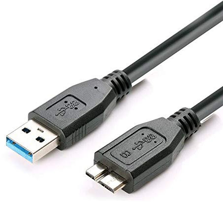 AlyKets - Cable de sincronización de datos USB 3.0 para disco duro externo Western Digital WD Seagate, Note 3, Samsung Galaxy S5