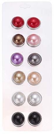 12st Magnetschal Brosche Perlmutt-druckknöpfe Strass-schalbroschen Magnetische Hijab-anstecknadel Schalschnalle Schal Abaya Pin Knopfpullover Für Damen Künstlich Kind Ornamente