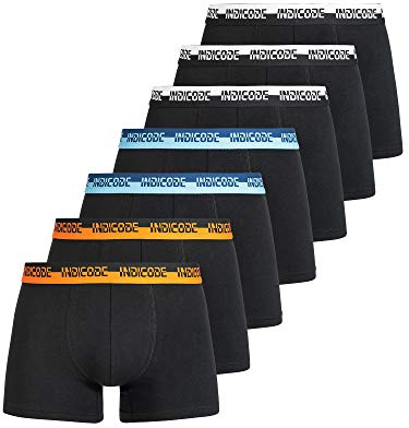 Indicode Herren Copenhagen 7er Pack Boxershorts Unterwäsche 95% Baumwolle | Bequeme Unterwäsche im praktischen 7er Pack, Boxershorts, Herrenunterwäsche, Unterhosen, Baumwollboxer für Männer