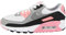 Nike Air Max 90, Sneaker Donna, White/Particle Grey-Rose-Black, 40 EU