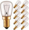 NCC-Licht 10 x Backofenlampe Glühbirne 40W E14 klar Glühlampe T22 Röhre 300° Doppelwendel