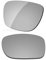 LenzReborn Polarized Lens Replacement for Oakley Holbrook OO9102 Sunglass - Silver Grey - Polarized Mirrored