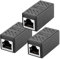 FONGKE Acoplador RJ45, conector RJ45, Cat7, Cat6, Cat5e, extensor adaptador de cable de red hembra a hembra (Bolsa de 3)