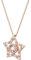Swarovski Stella Halskette Rosegold für Damen mit Stern Anhänger mit Weißen Zirkonia Kristallen, 5617766
