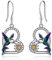 YFN 925 Sterling Silber Tier Ohrringe Modeschmuck Geschenke für Damen Mädchen (Fischhaken-Kolibri Ⅰ)