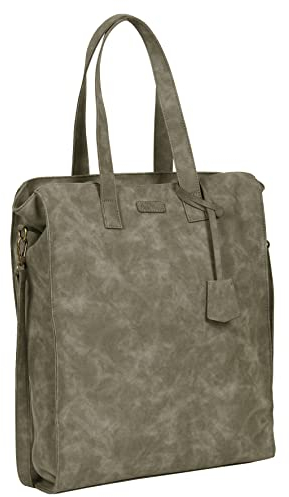 New Rebels Justified Felina - Groß - Leder - Shopper Tasche - Umhängetasche - Damentasche - Grün