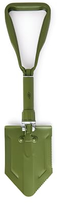 Gentlemen's Hardware Folding Shovel Portable Camping Shovel, Olive Green