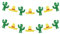 OATIPHO Dekorationen 2 Sets Muster Bunting Banner für Party Supplies Karneval Decor