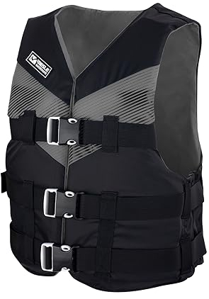 MESLE Giubbotto di Galleggiamento V210 per Adulti, Uomo e Donna, Gilet 50N SUP, Nuoto, Kayak, Impact Vest Wakeboard, Sci Nautico, Jet Ski